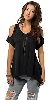 image is vouge shoulder off wide hem design t shirt buy urban coco women's vouge shoulder off wide hem design t shirt
