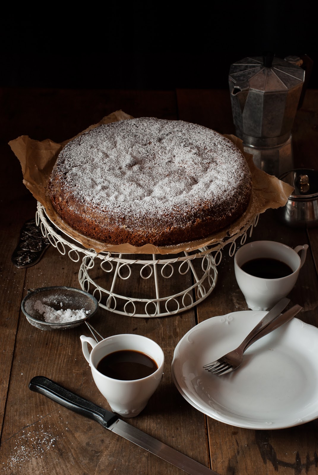 Włoskie ciasto cytrynowe Torta Paradiso
