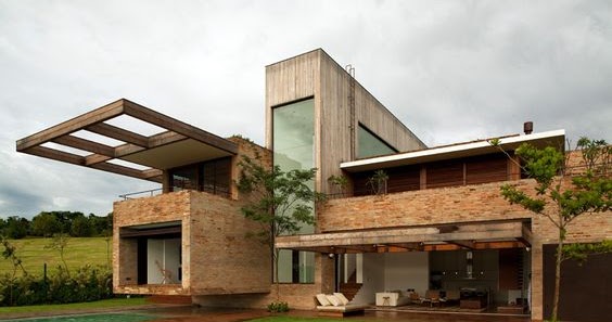Diseños de casas modernas en ladrillo | licencias de construccion