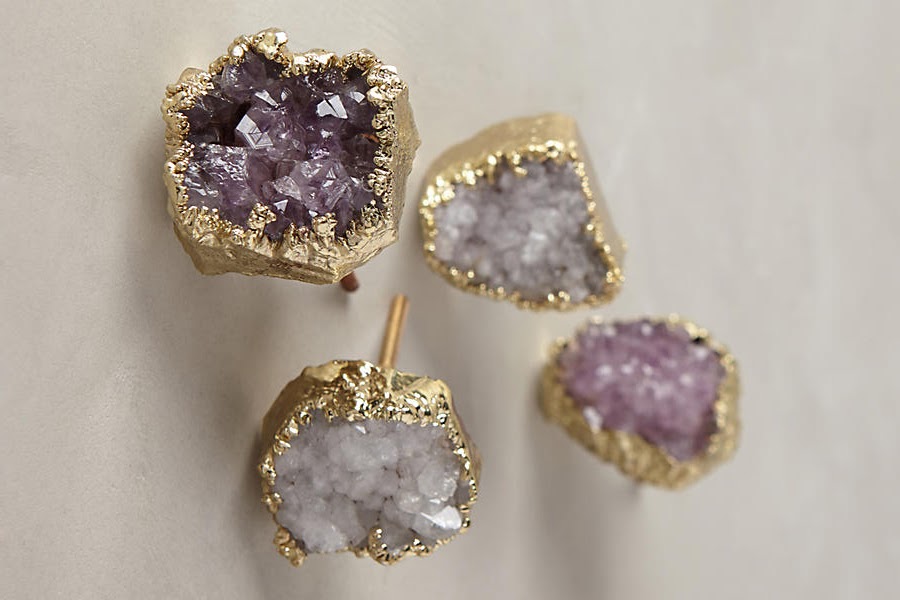 Shades Of Tangerine Faux Geode Knob DIY