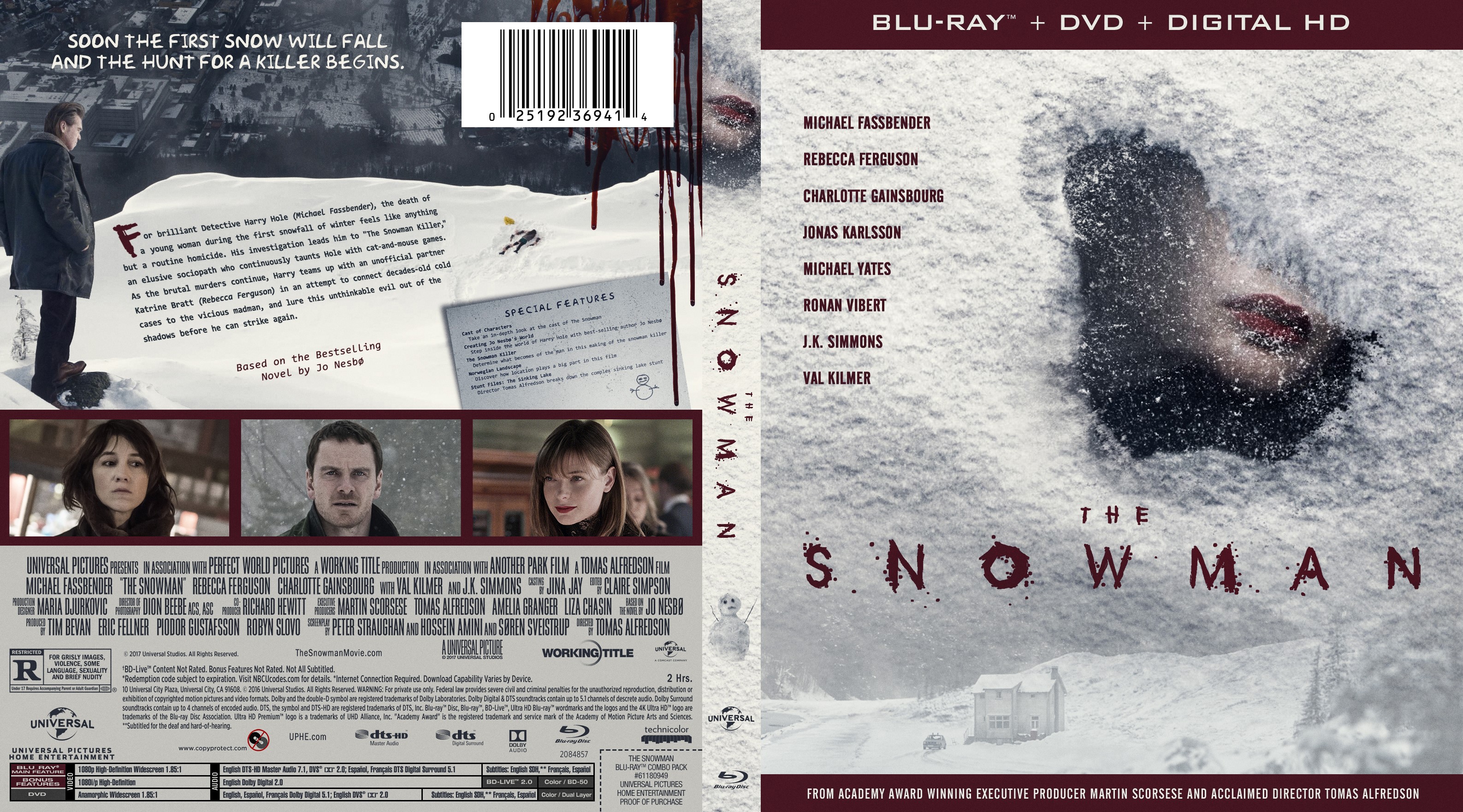 The Snowman Bluray Cover | Cover Addict - Free DVD, Bluray Covers and