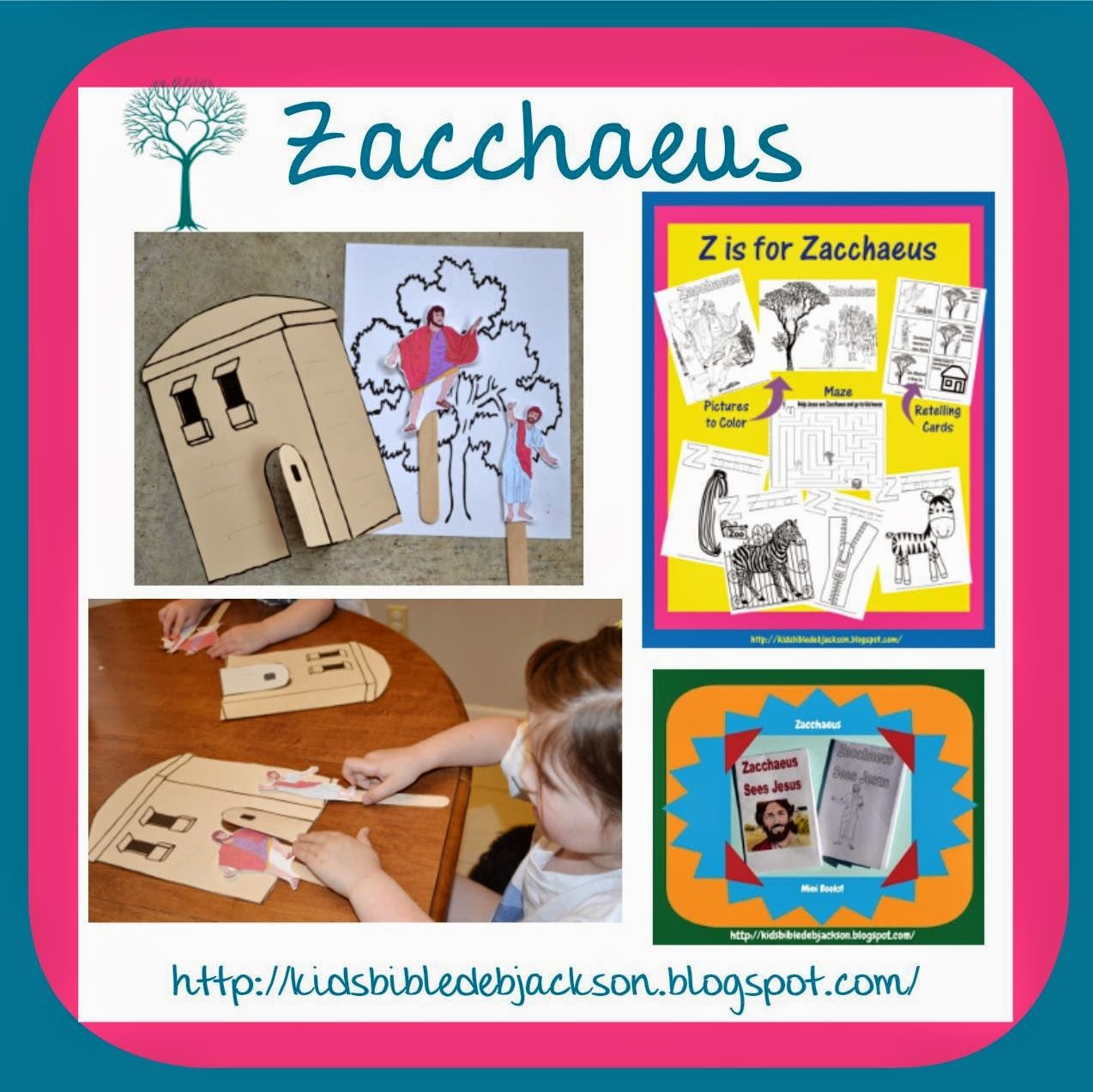 Jesus With Zacchaeus Preschool Projects | Bible Fun For Kids