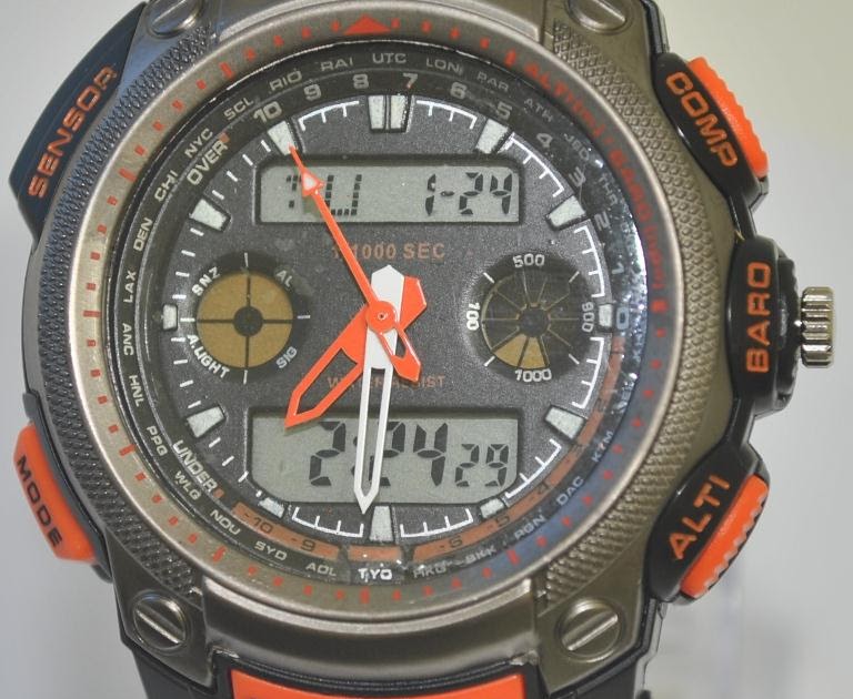 casio g shock orange strap