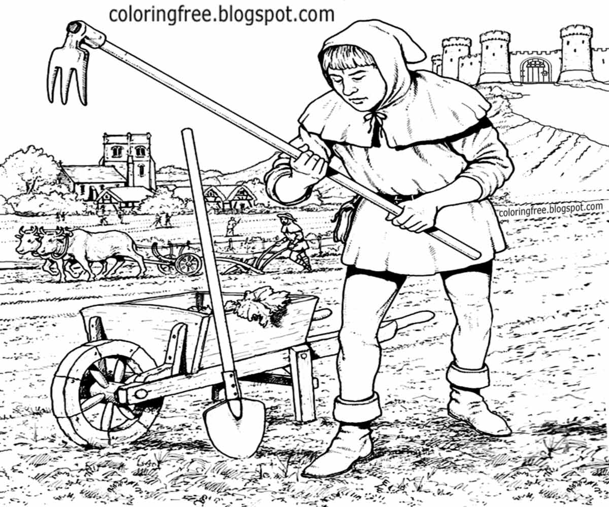 Medieval Coloring Sheets