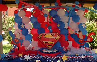Fiestas Infantiles, Decoracion Superman, Salones