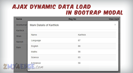 Ajax dynamic data load process in codeigniter with Bootstrap modal 