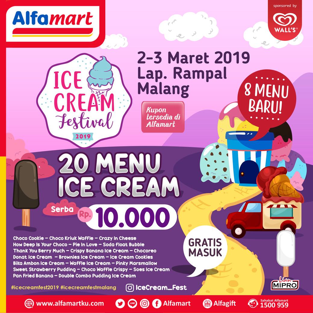 #Alfamart - #Promo Event Ice Cream Festival 2019 di Lap.Rampal Malang (02 - 03 Mar 2019) #Alfamart - #Promo Event Ice Cream Festival 2019 di Lap.Rampal Malang (02 - 03 Mar 2019)