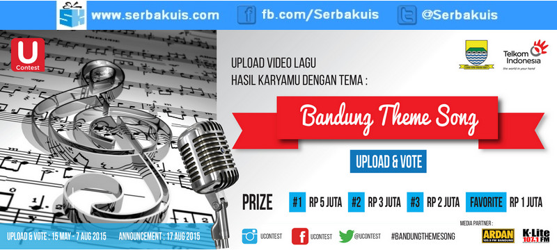 Kontes Bandung Theme Song Hadiah Uang Total 13,5 Juta