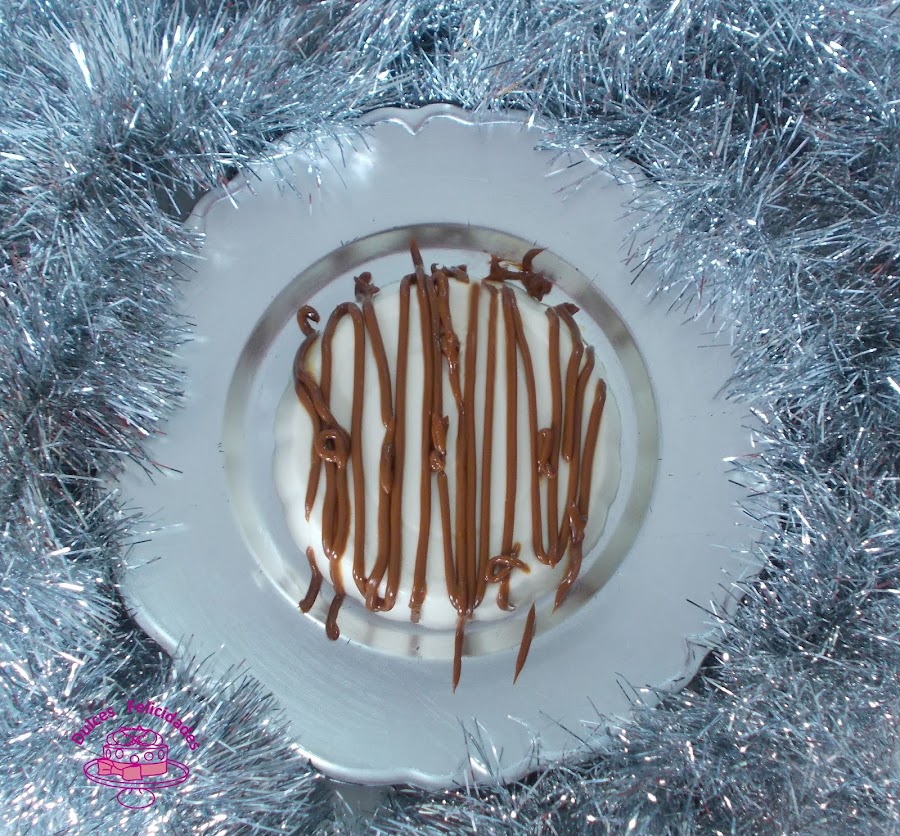 Panna Cotta de queso crema con un toque de dulce de leche