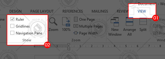 Menampilkan Ruler (Penggaris) pada Microsoft Office Word 2013