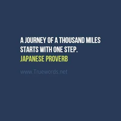 A journey of a thousand miles starts with one step