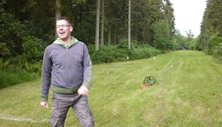 Christmas Tree Throwing Competition at the Yattendon & Frilsham Fete
