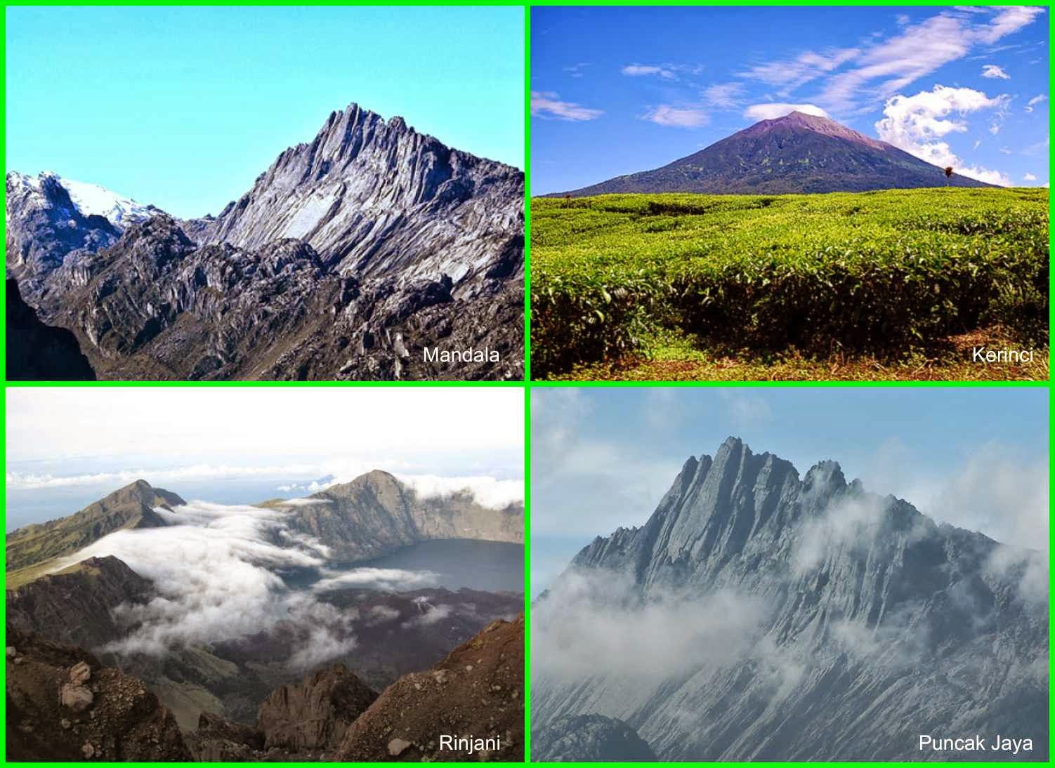 Negeri terkaya di Dunia,gunung di Indonesia,gunung terindah,