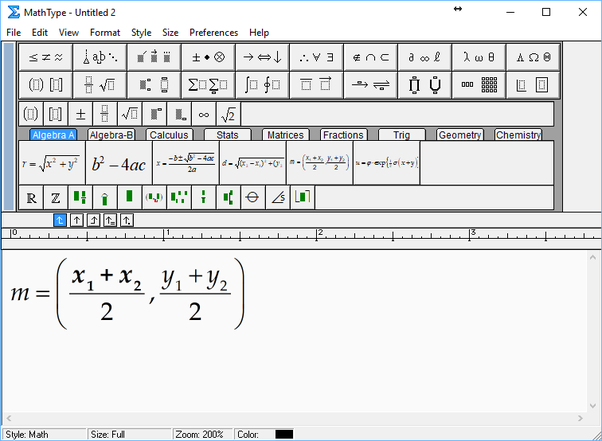 space in mathtype space in mathtype