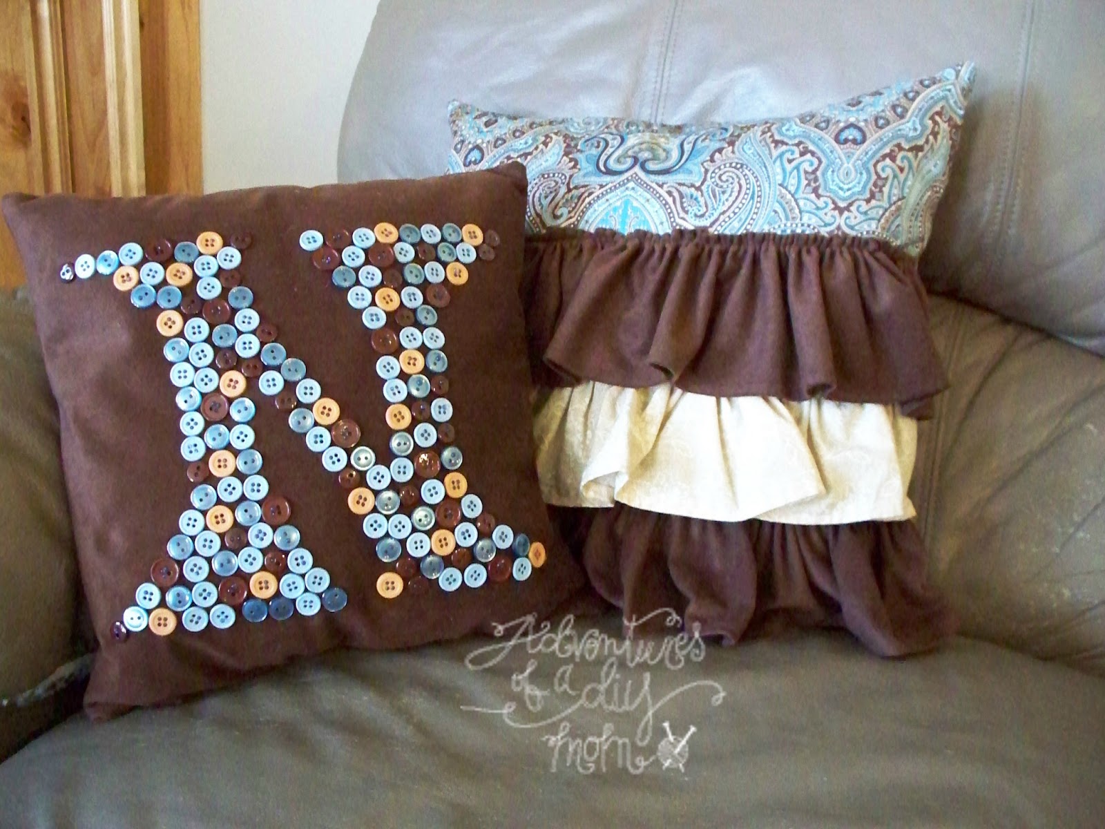 Ruffle Pillow Tutorial Adventures of a DIY Mom