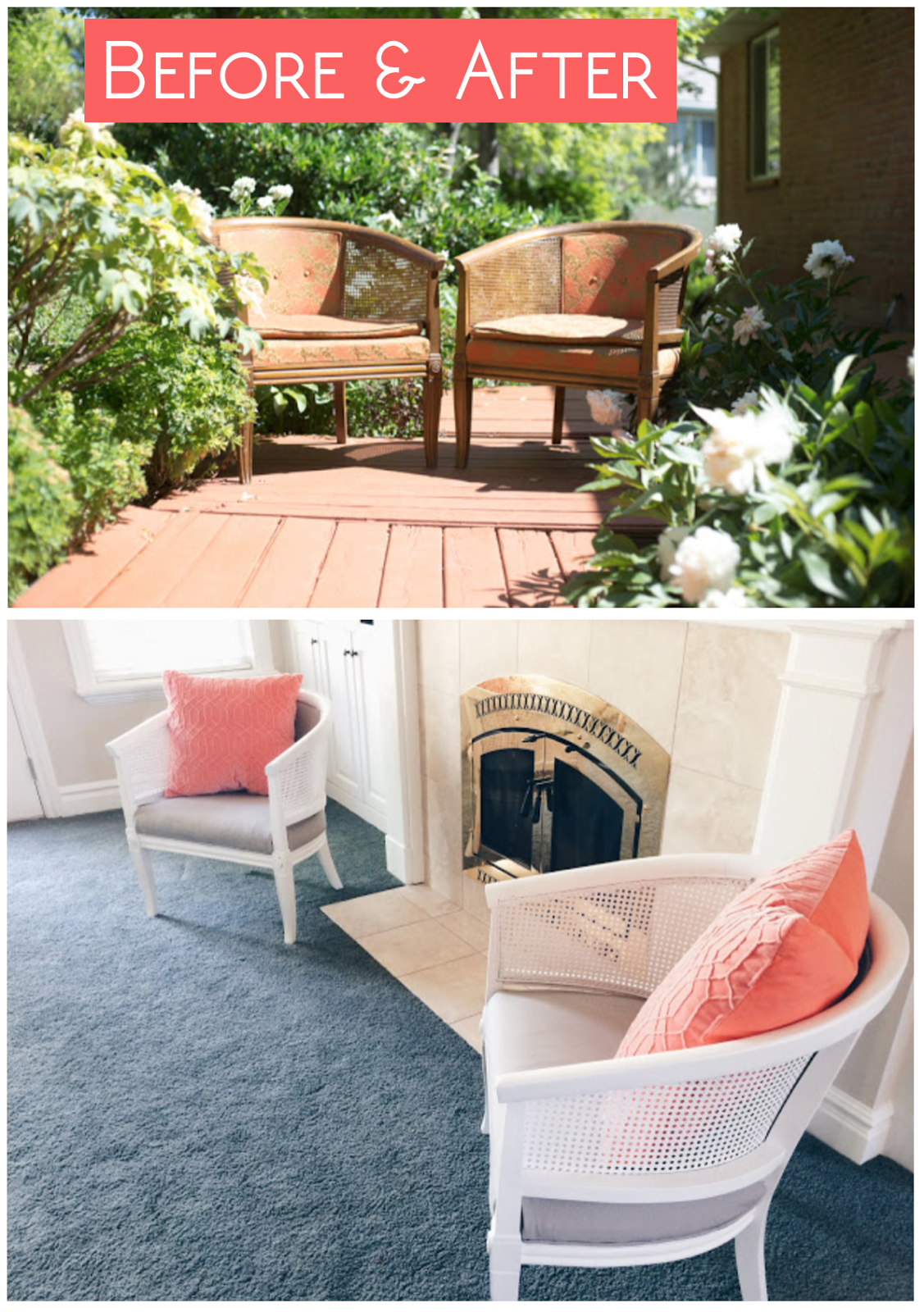 do it yourself divas DIY Wicker Chairs Makeover
