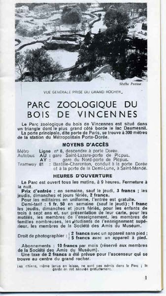 LACN - voyage - paris - zoo de vincennes - bois de vincennes