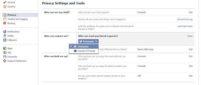 How to remove friend request button on Facebook