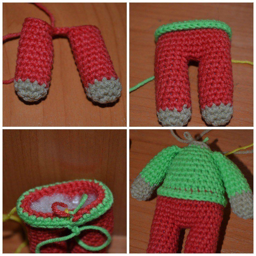 Reindeer amigurumi tutorial legs and body