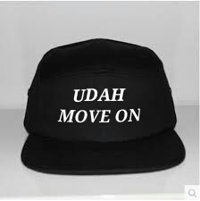 Kata-kata topi sablon Udah move on