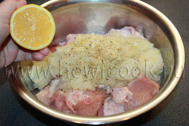 рецепт шашлыка из курицы в луково-чесночном маринаде с пошаговыми фото