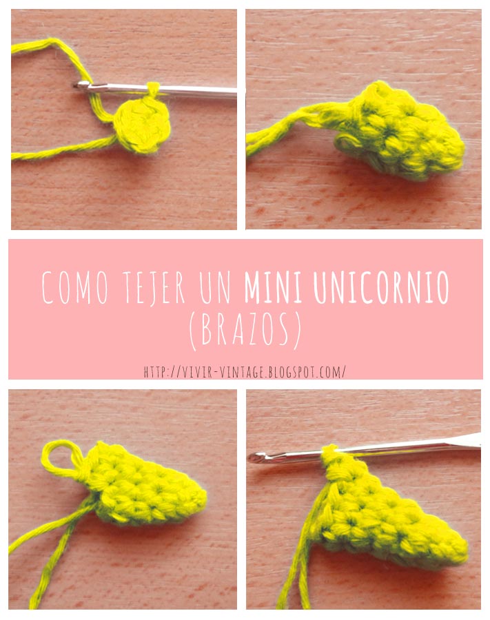 mini unicornio amigurumi foto tutorial