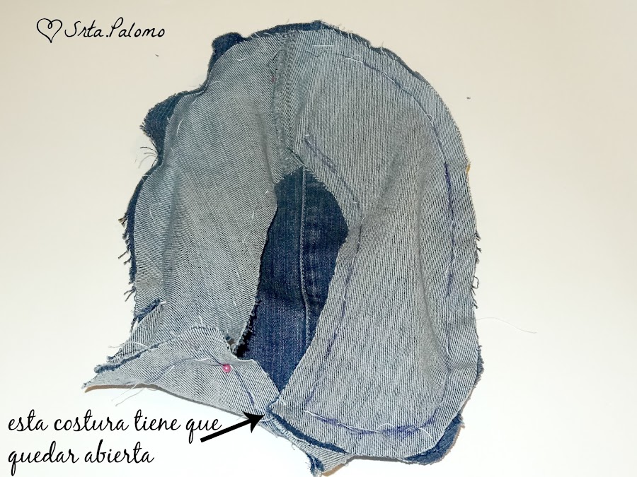 Cómo hacer una boina, cosemos el frontal con el lateral