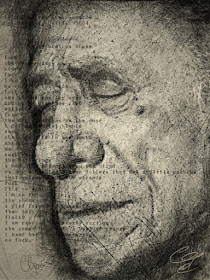 Charles Bukowski portrait drawing