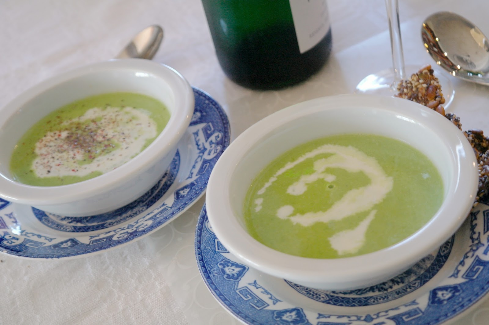 vin till grön ärtsoppa