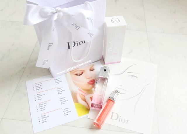 content Dior goodie bag