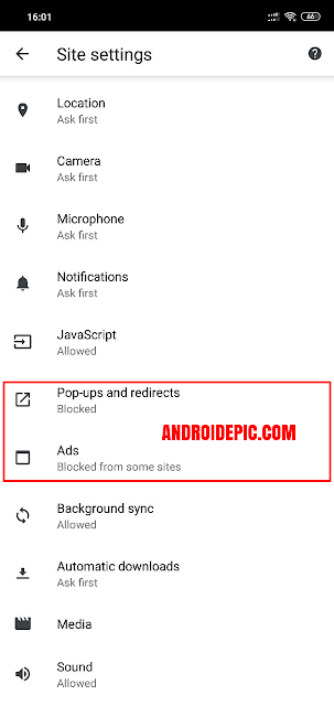 Cara Menghentikan Iklan Pop-Up di Android Secara default iklan yang tidak diinginkan sudah dicekal oleh chrome, namun mari kita coba cek apakah settingan sudah tepat.