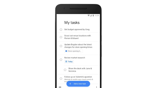 Screenshot einer Aufgabenliste auf einem Smartphone