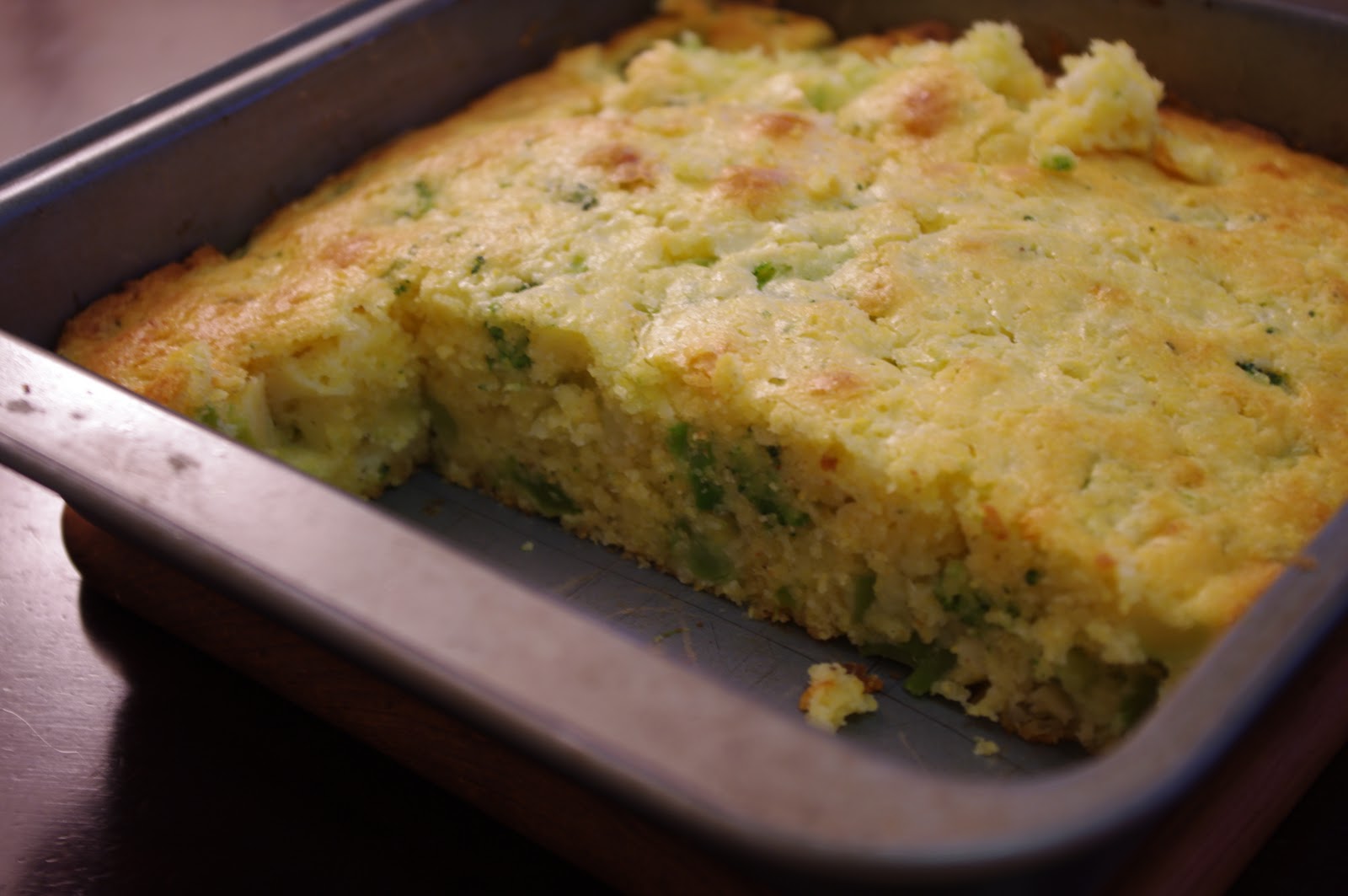 Let's Eat! Broccoli Cheese Cornbread