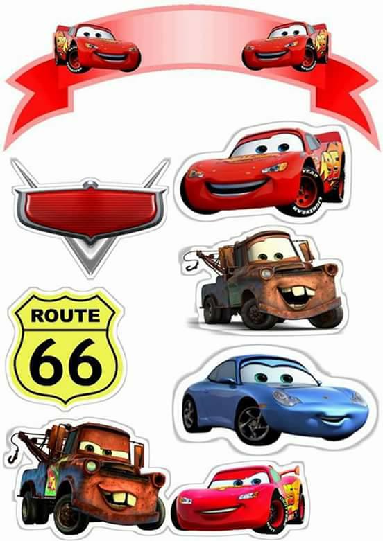 Cars: Free Printable Cake Toppers. - Oh My Fiesta! in english