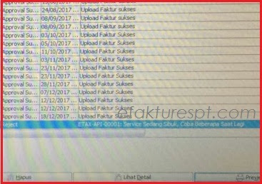 Error ETAX-API-00001 : Service Sedang SIbuk, Coba Beberapa Saat Lagi