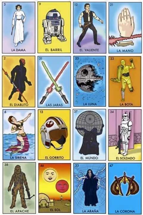 Star Wars Loteria Cards Are Muy Bueno
