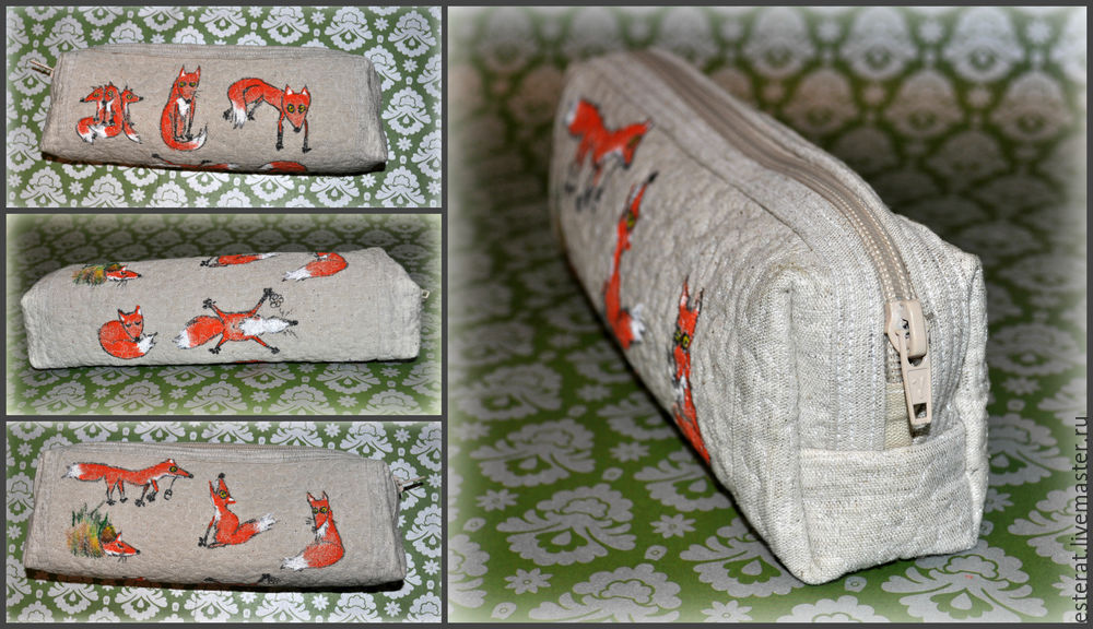 DIY Steptostep Fox Pencil Case Tutorial. Easy Step to Step DIY!