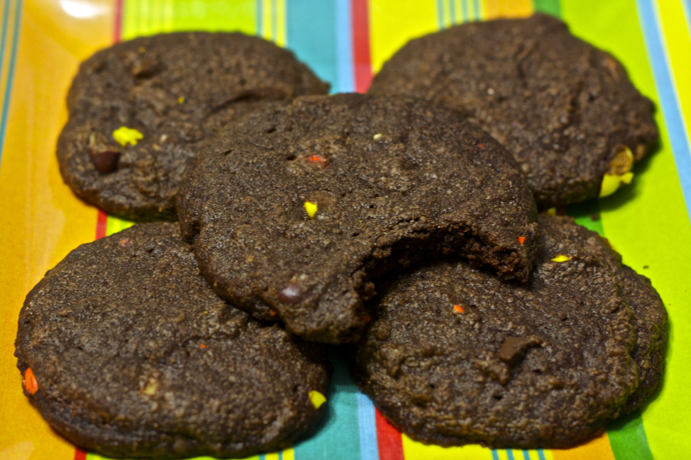 A Dash of Sunshine Cake Mix Fudge Peanut Butter Cookies with Reese's