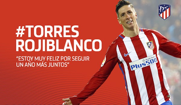 Oficial. El Atlético de Madrid renueva a Fernando Torres hasta 2018