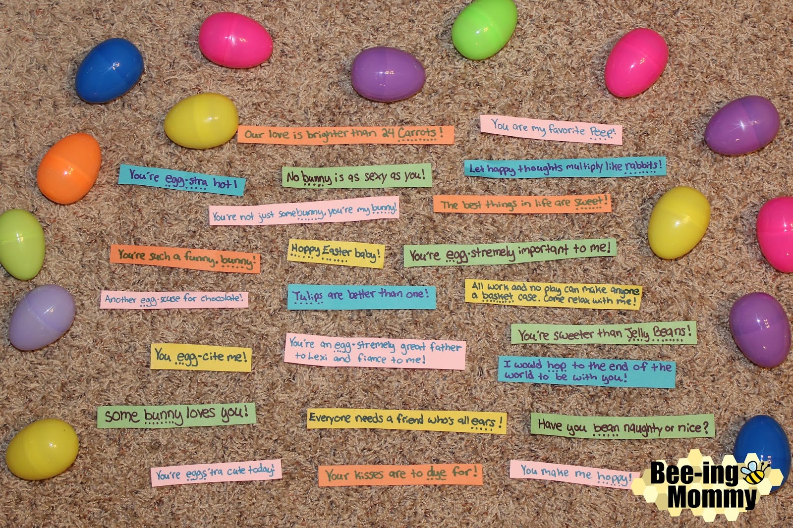 Love Note Easter Eggs & Baby Feet Bunny Painting