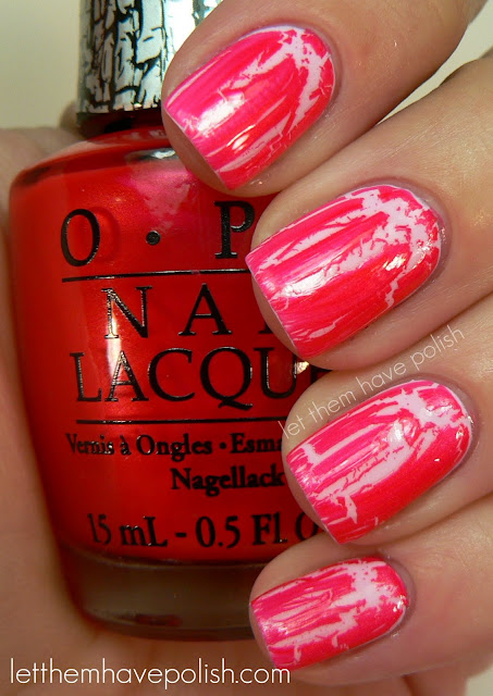Let them have Polish!: Pink Wednesday!! O.P.I Pink Shatter and Mod ...