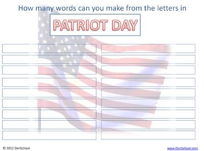 Free worksheets for patriot day | Best Holiday Pictures
