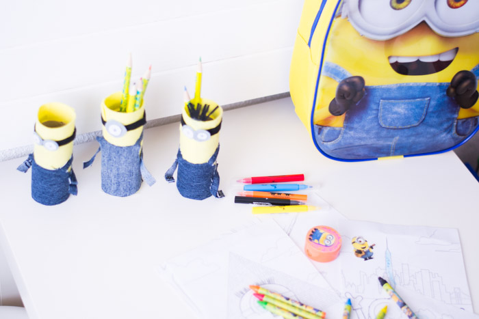 Portalapices diy y Mochila Minions La Redoutte