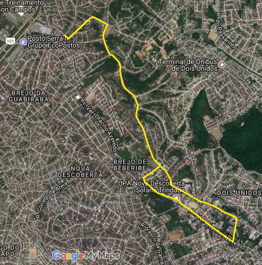 Blog Mobilidade e Transporte: 116 - Alto Santa Tereza / Nova Descoberta