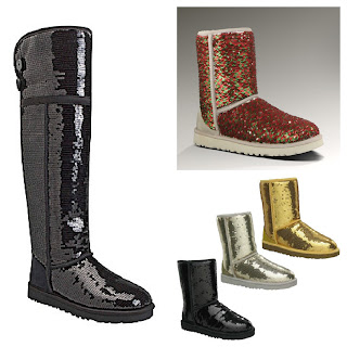 tall black sequin ugg boots