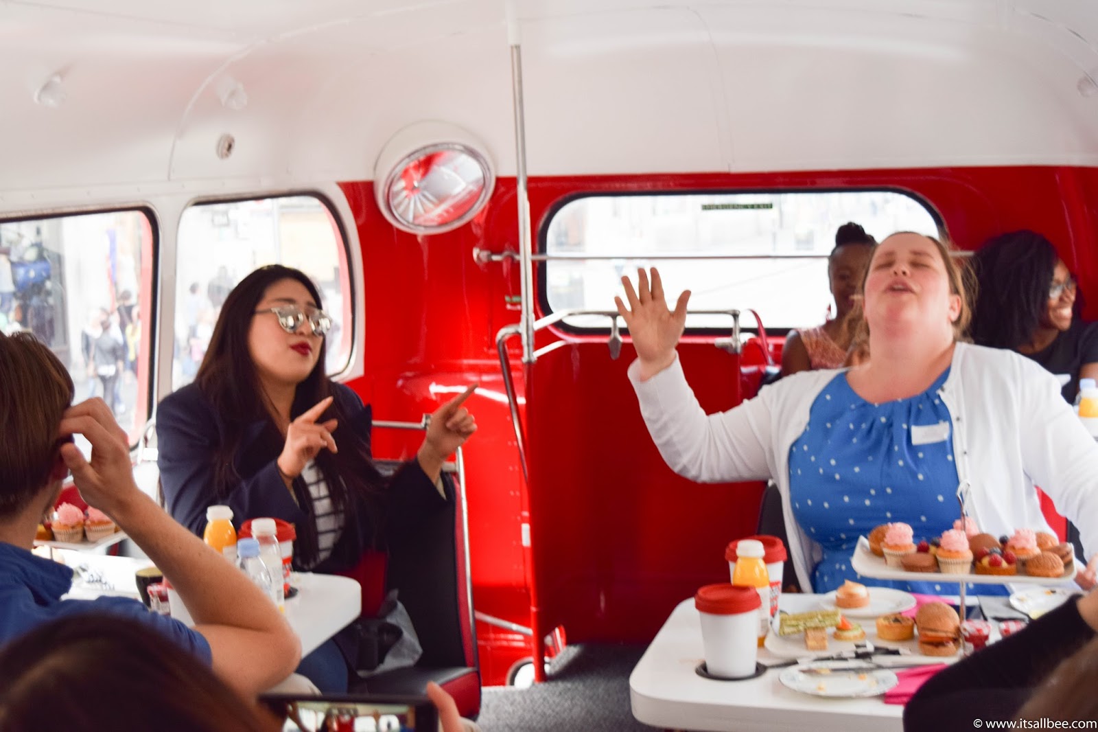 Afternoon Tea on a London bus, afternoon tea bus tour london, london afternoon tea bus tour