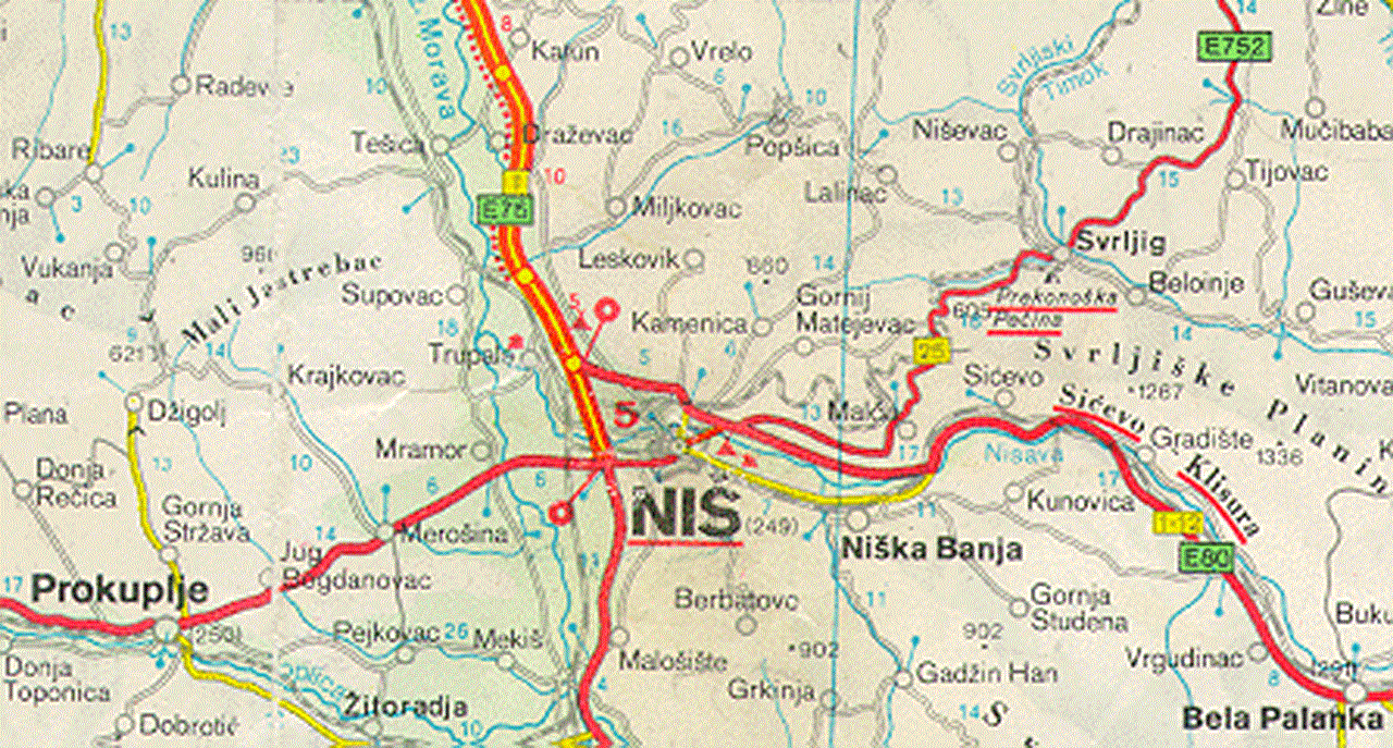 mapa srbije nis Завојско језеро | Географија за гимназије mapa srbije nis