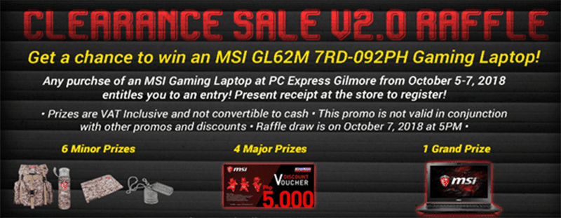 Clearance sale raffle Clearance sale raffle