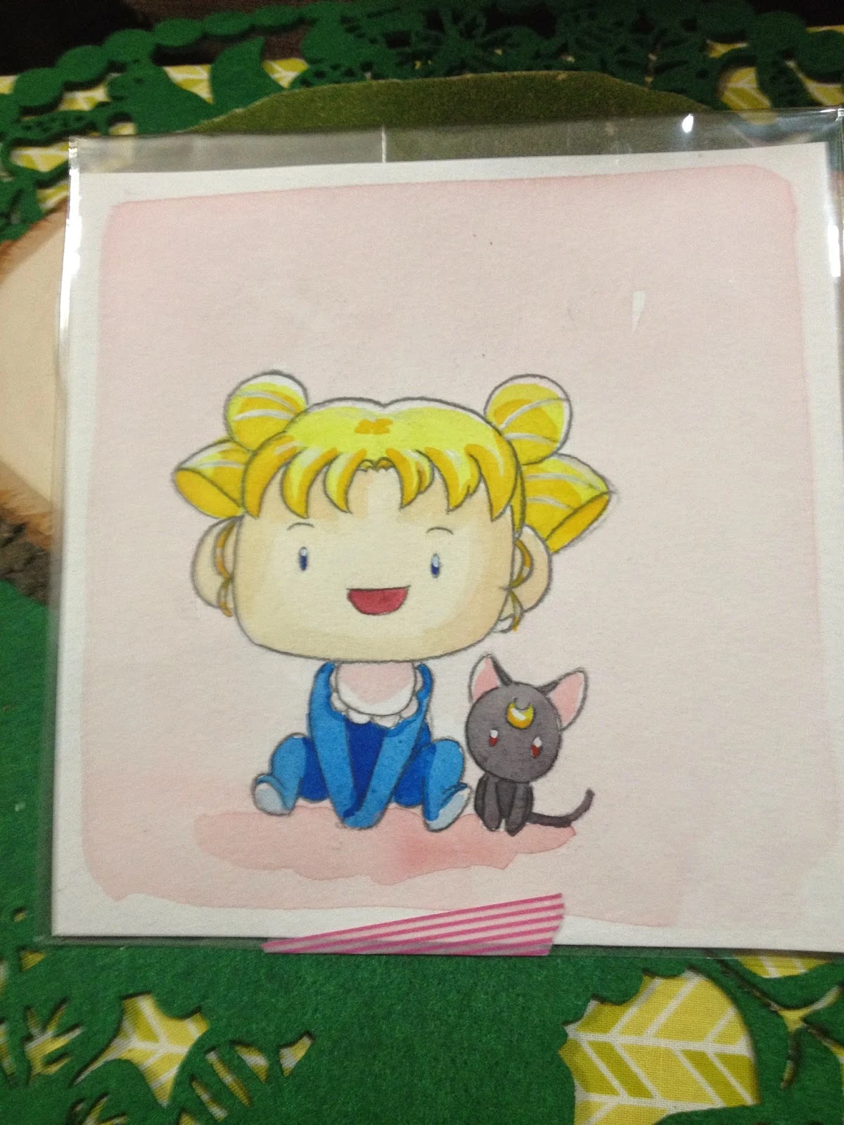 Baby Sailor Moon watercolor