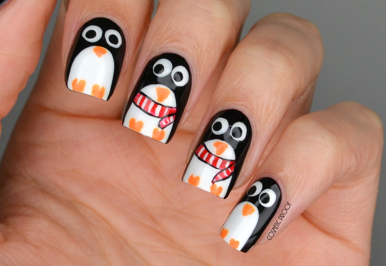 NAILS | Winter Penguins #ManiMonday | Cosmetic Proof | Vancouver beauty ...